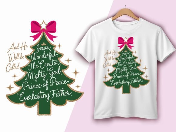 Christian Christmas Names of Jesus Tees and T-Shirt Designs