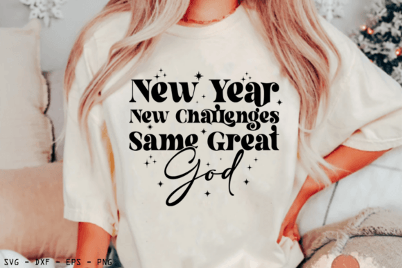 Christian Happy New Year 2025 SVG PNG T-Shirt Designs