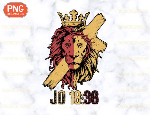 Christian Lion of Judah Png, Jesus Png T-Shirt Designs