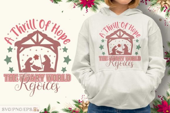 Christmas Christian SVG Design, Nativity for T-Shirt Designs