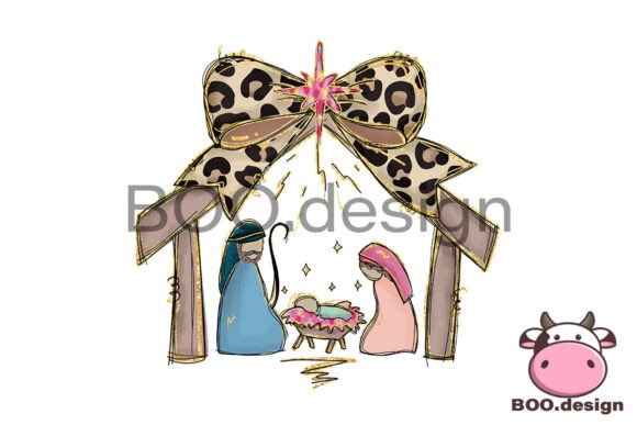 Coquette Jesus Christmas Png, Xmas Png