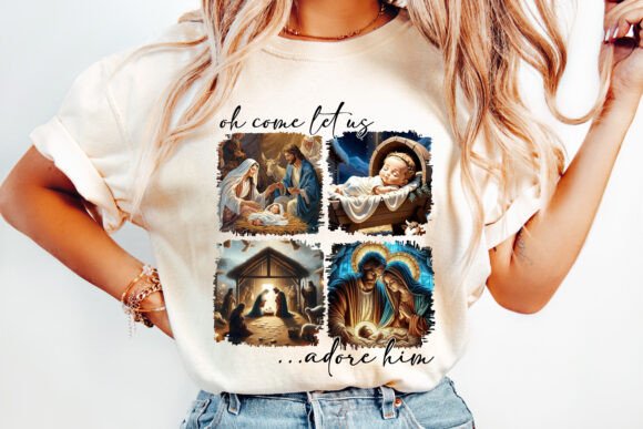 Jesus Christmas Bible Verse PNG for T-Shirt Designs