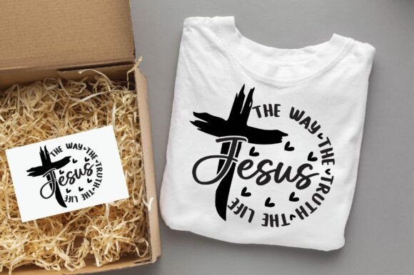 JESUS the WAY the TRUTH Christian Svg T-Shirt Designs