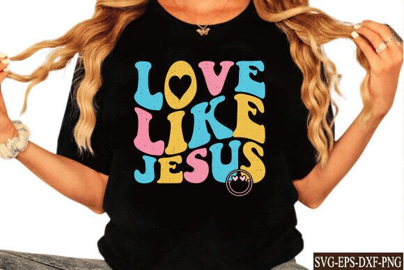 Valentine s Day SVG PNG, Love Like Jesus